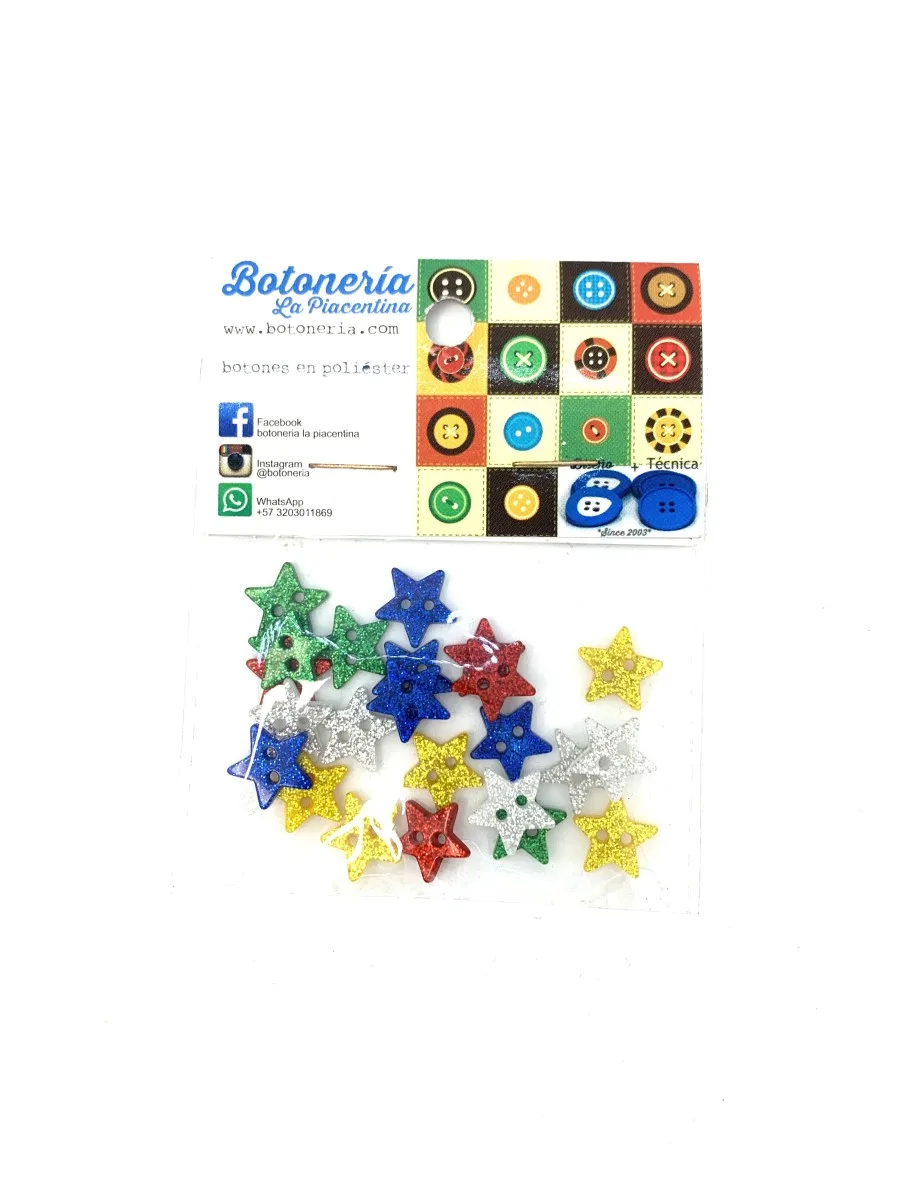 BOTON ESTRELLA ESCARCHADO