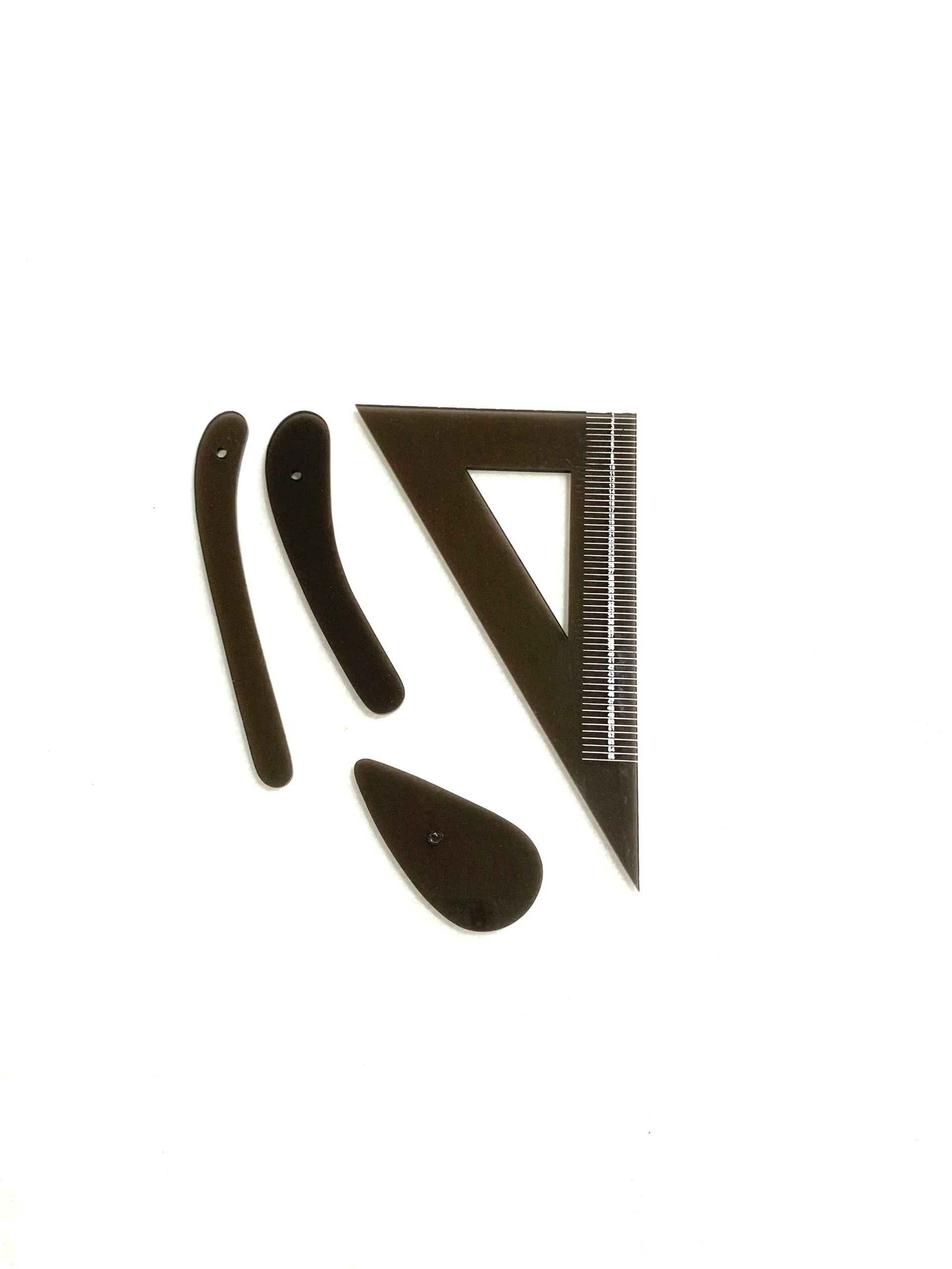 REGLA DE TRAZO / PATRONAJE  BASICO X 4 PIEZAS DE 1/4 DE ESCALA