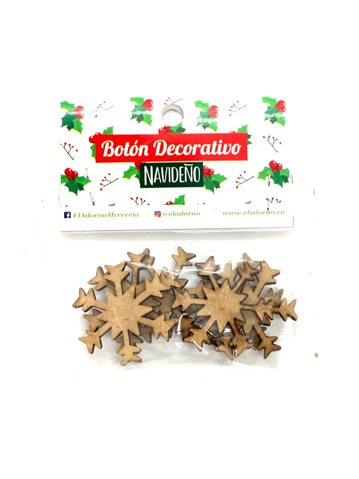 FIGURA MADERA COPO DE NIEVE