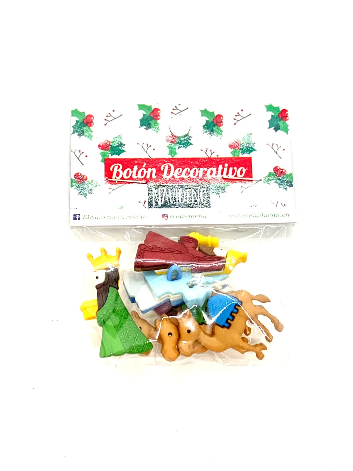 BOTÓN REYES MAGOS Y CAMELLOS