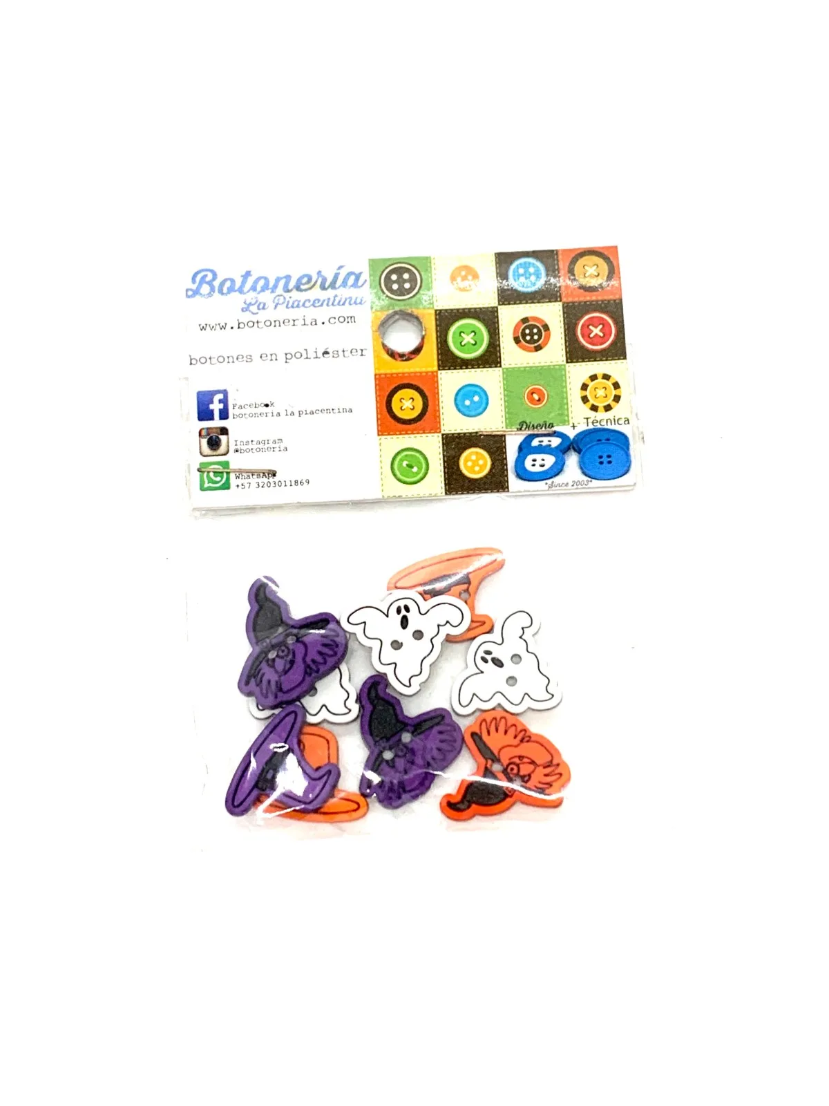 BOTÓN BRUJAS, GORROS y FANTASMAS