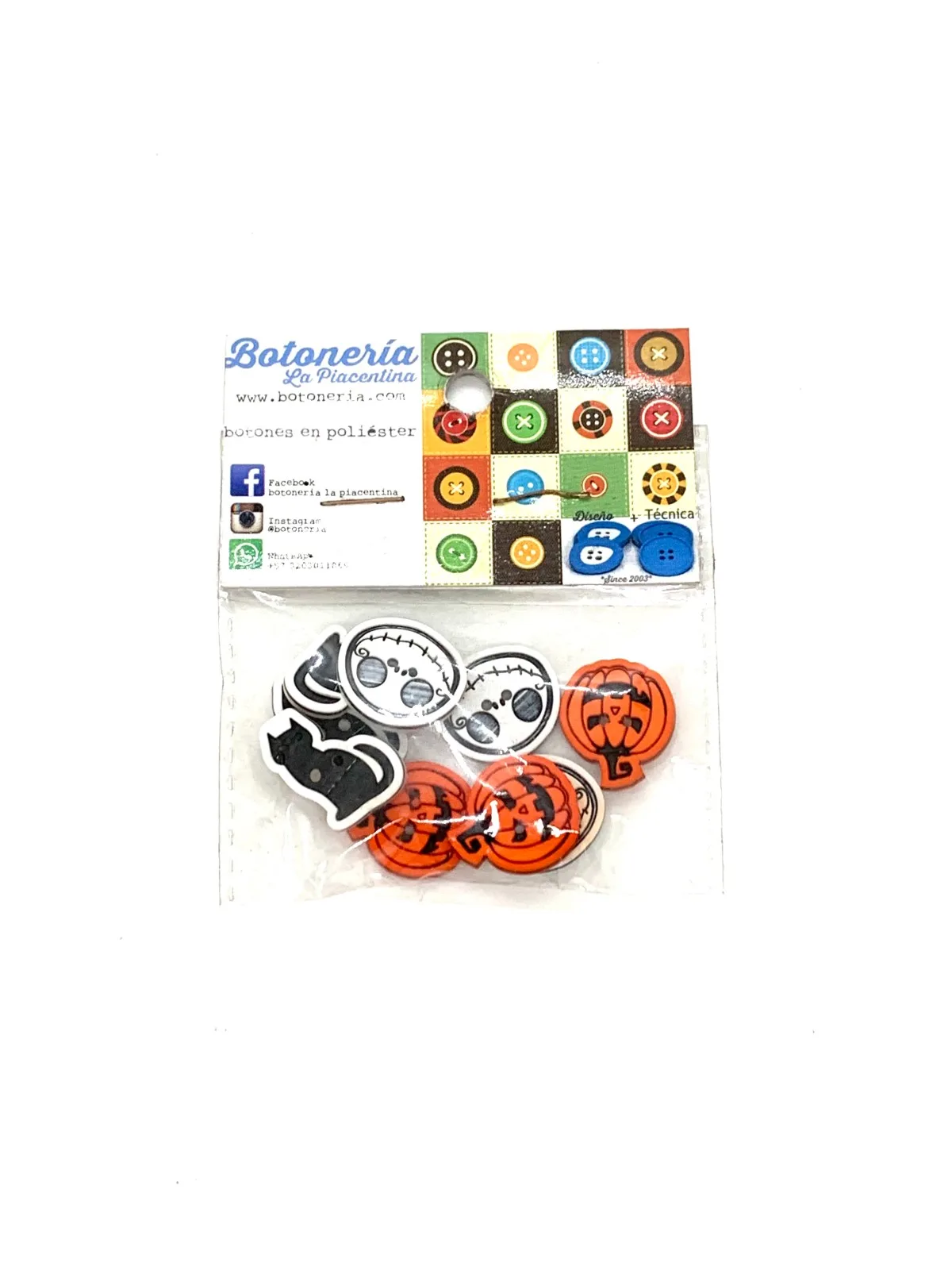 BOTÓN CALABAZAS,ESQUELETOS Y GATOS