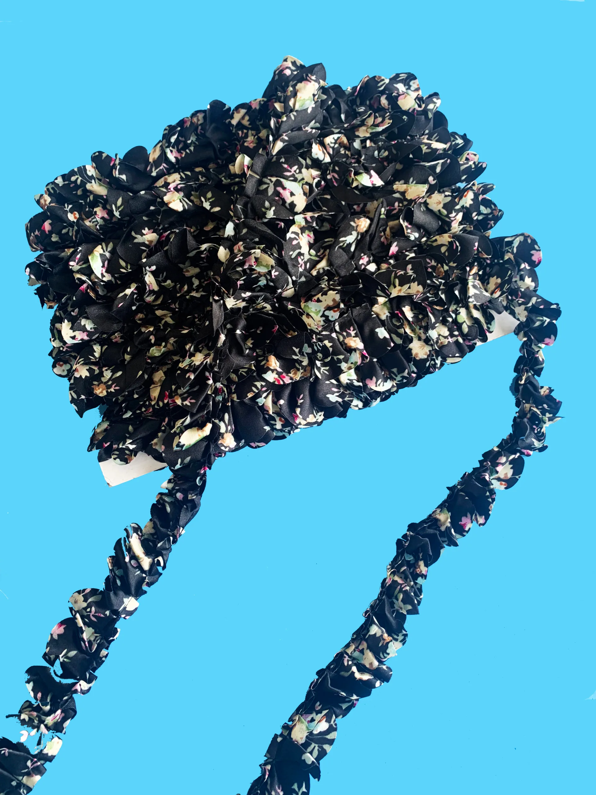 MILLARE PLIZADO RUCHE FLORES 30MM