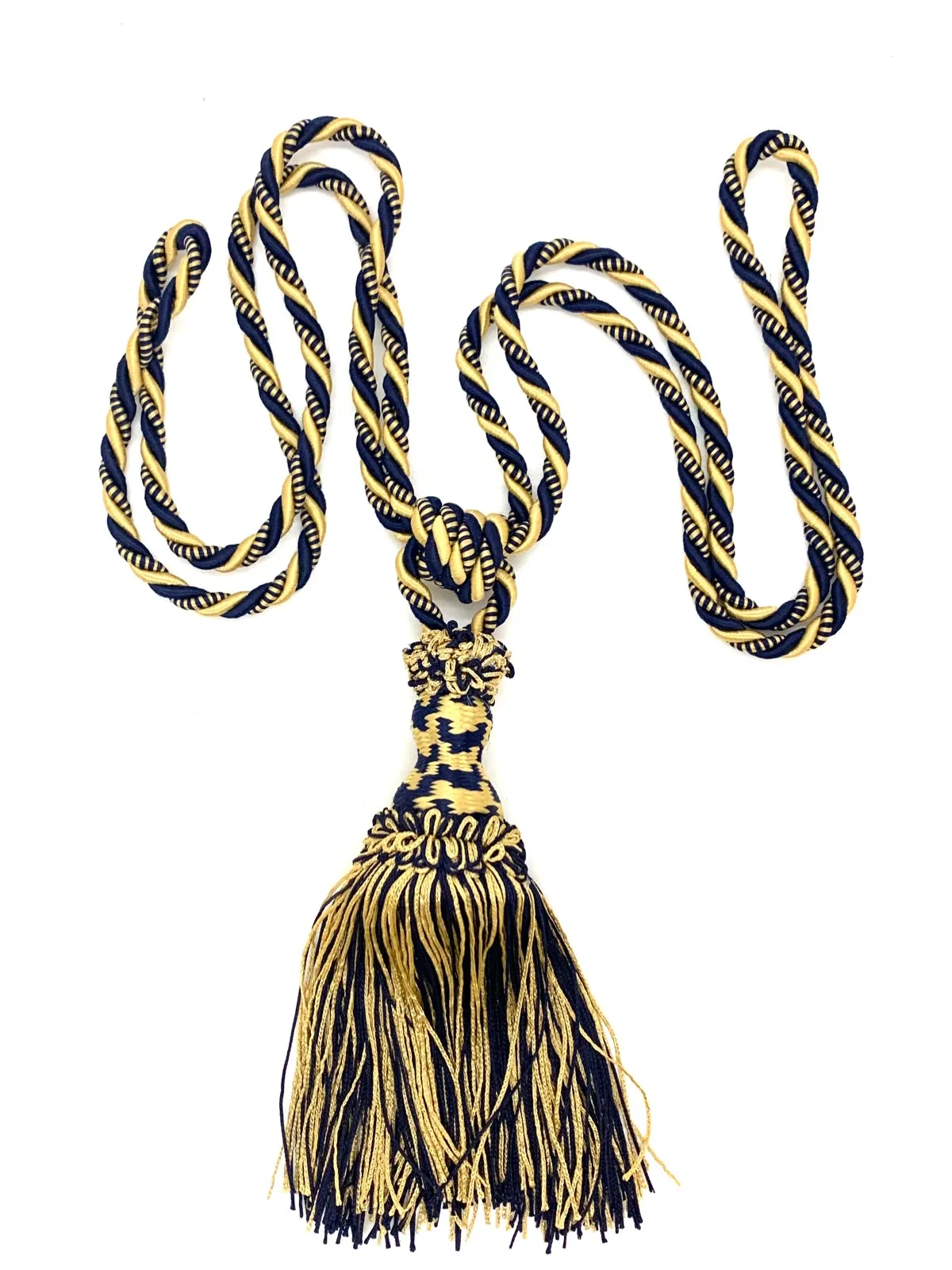 BORLA CORTINA/ALZAPAÑO AZUL DORADO