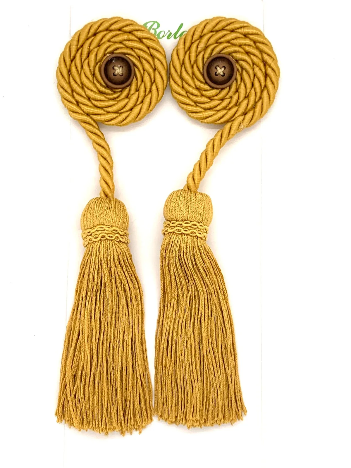 BORLA PARA MUEBLE MOSTAZA BOTON OSCURO