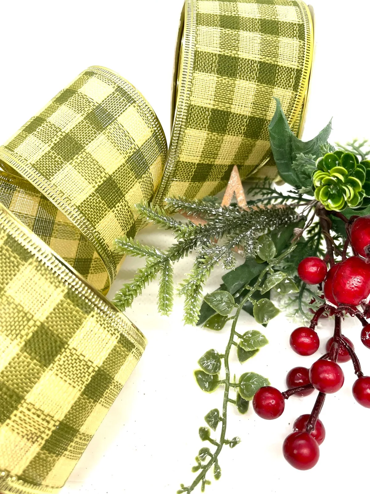 CINTA ALAMBRADA YUTE CUADROS