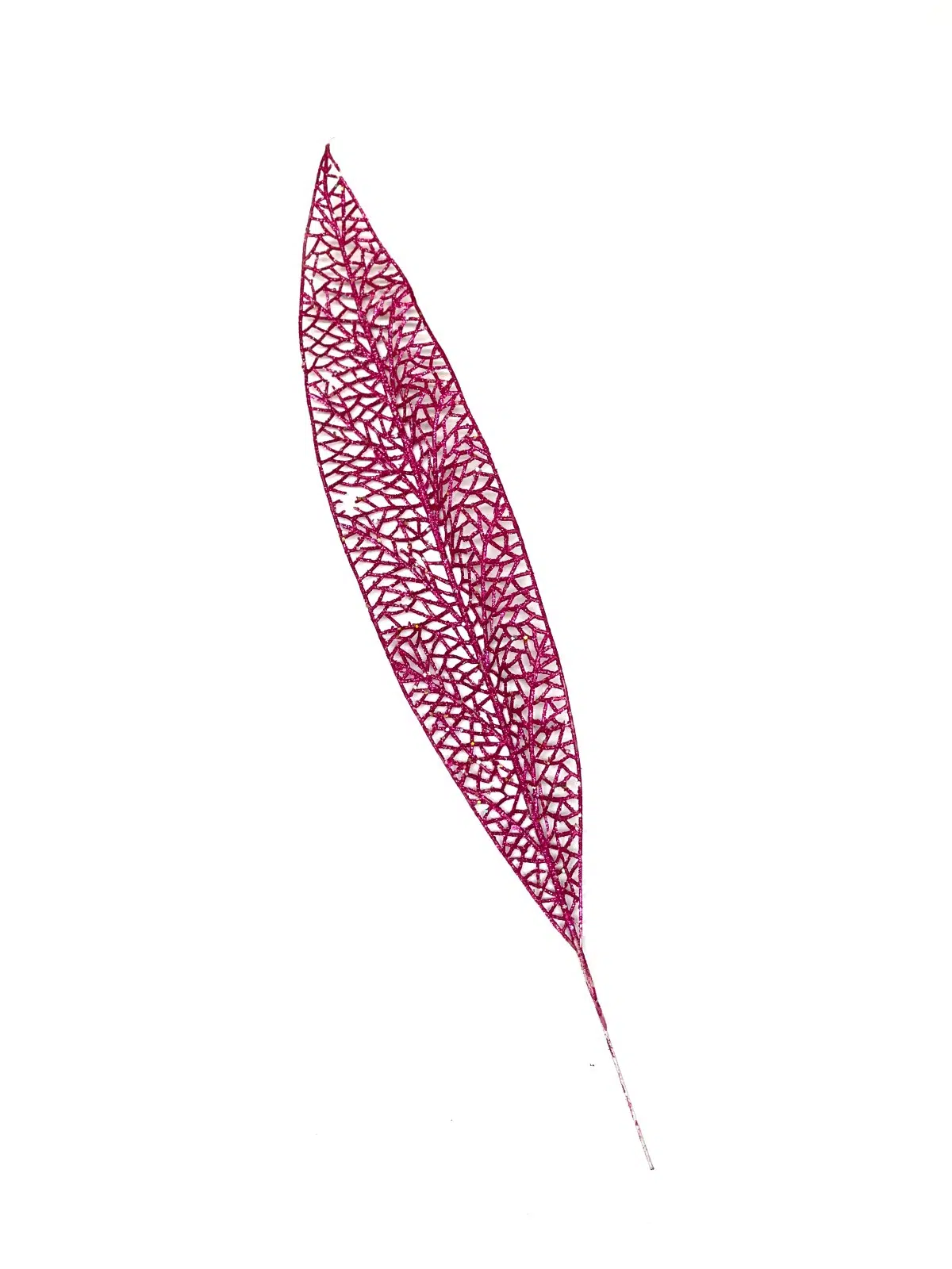 FOLLAJE NAVIDEÑO HOJA FUCSIA