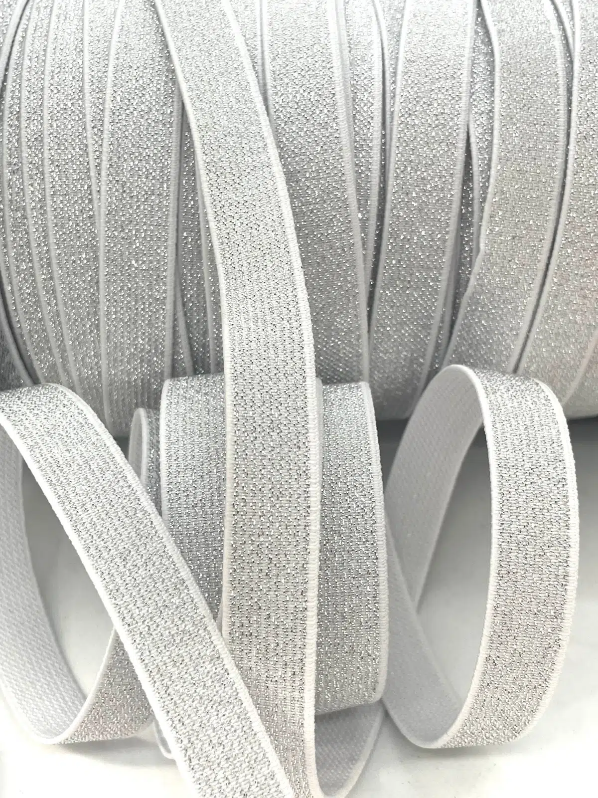 ELASTICO LUREX PLATA