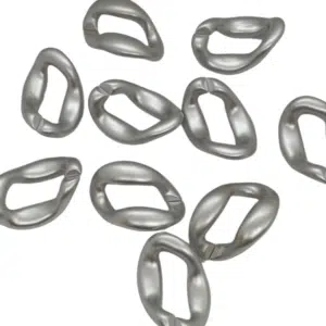 Eslabon plateado mate