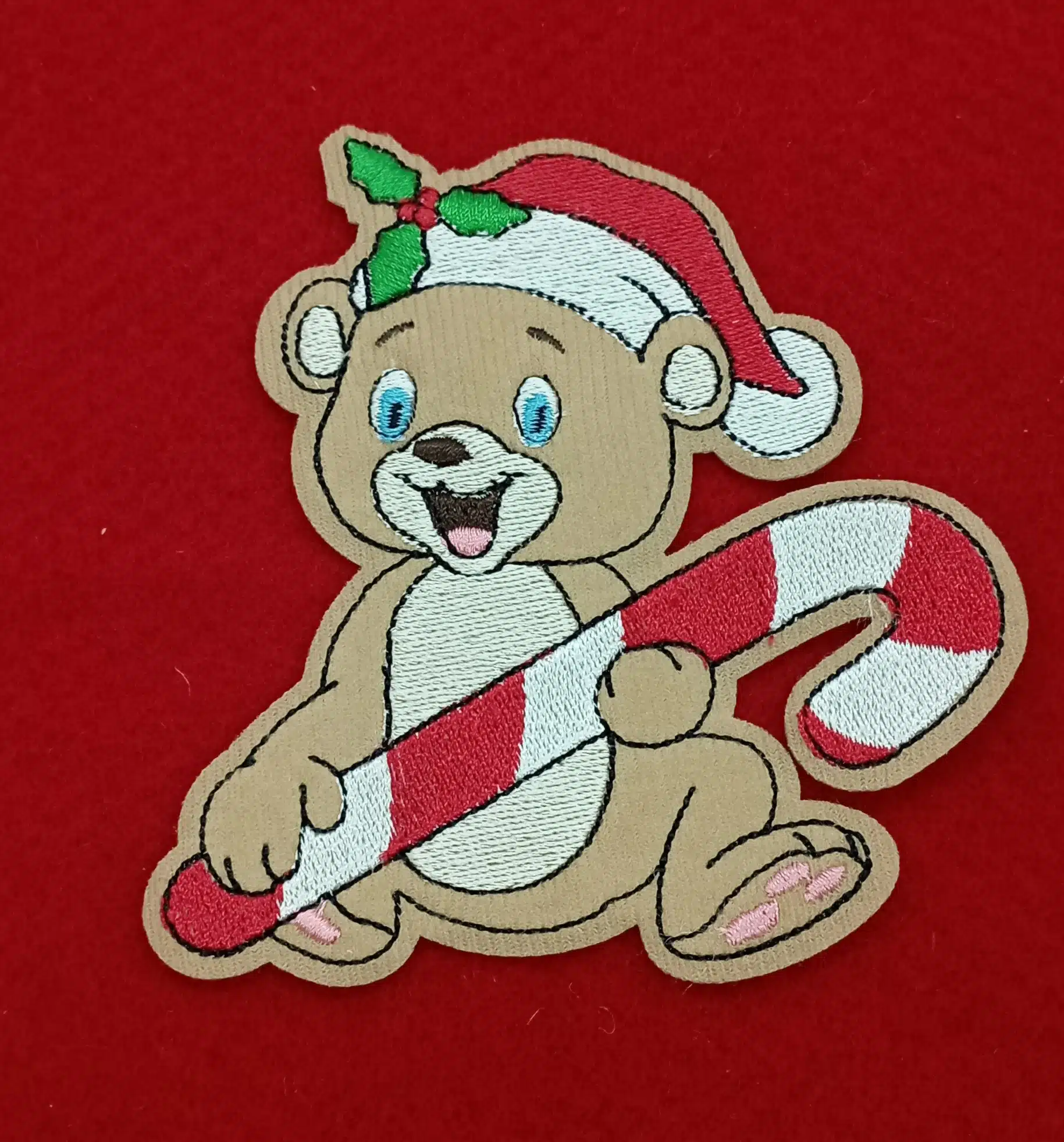 OSITO NAVIDEÑO CON BASTON