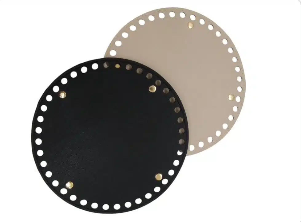BASE PARA BOLSO EN CUERO REDONDA