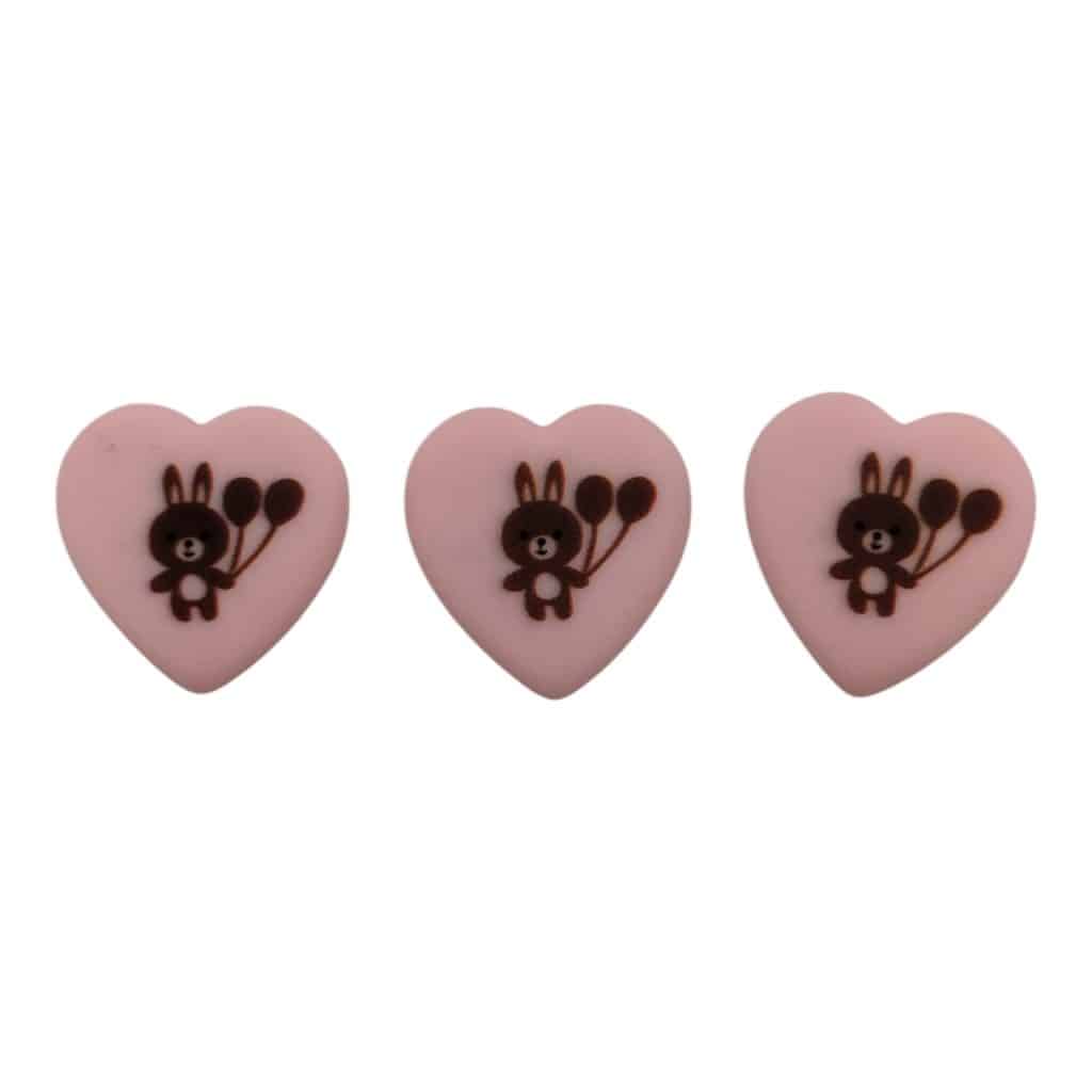 CORAZON ROSADO EN PASTA