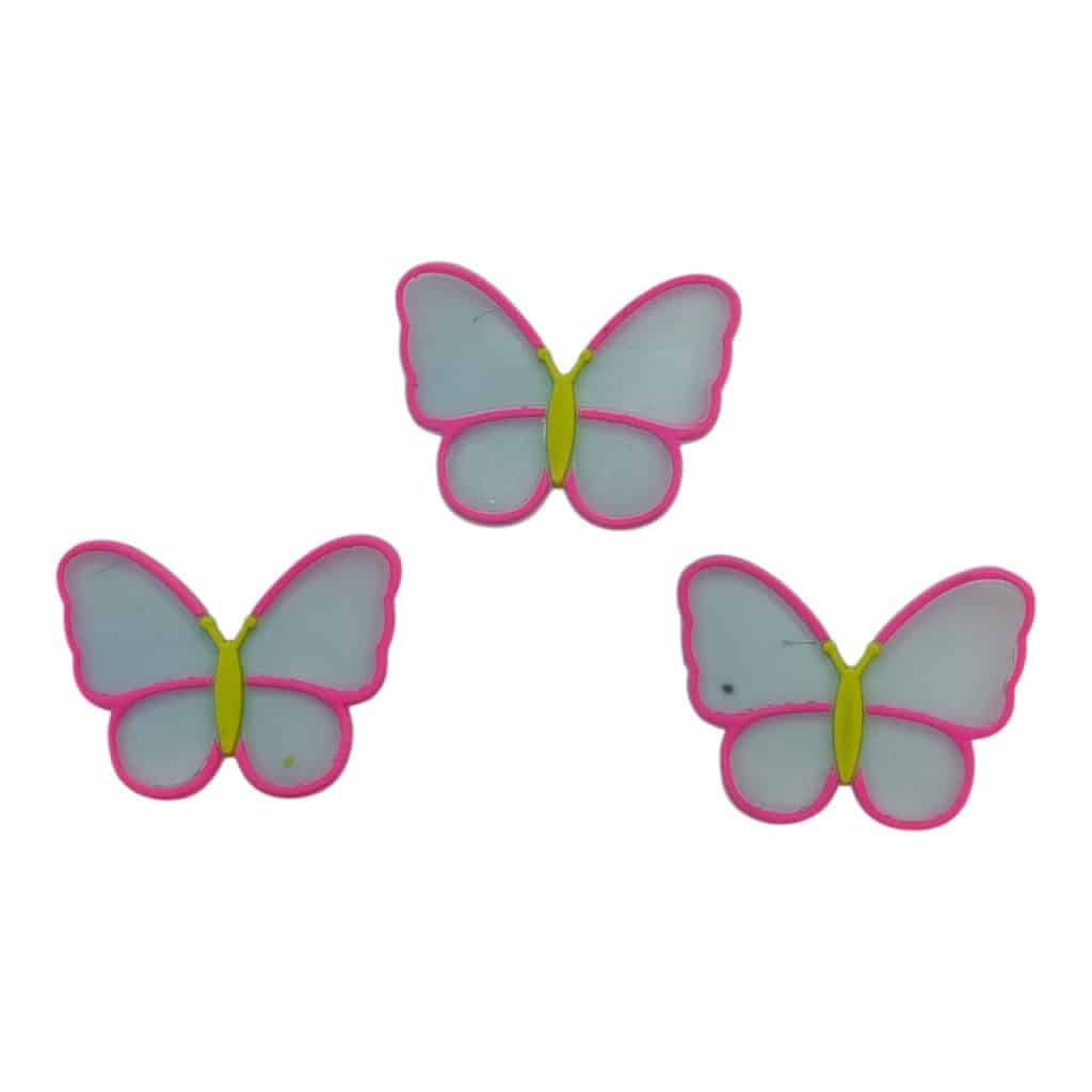 MARIPOSA ROSADA EN GOMA