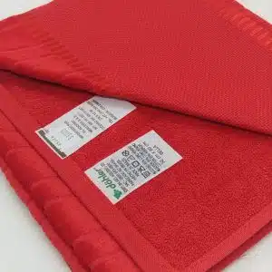 TOALLA BELLA PARA BORDAR - ROJA