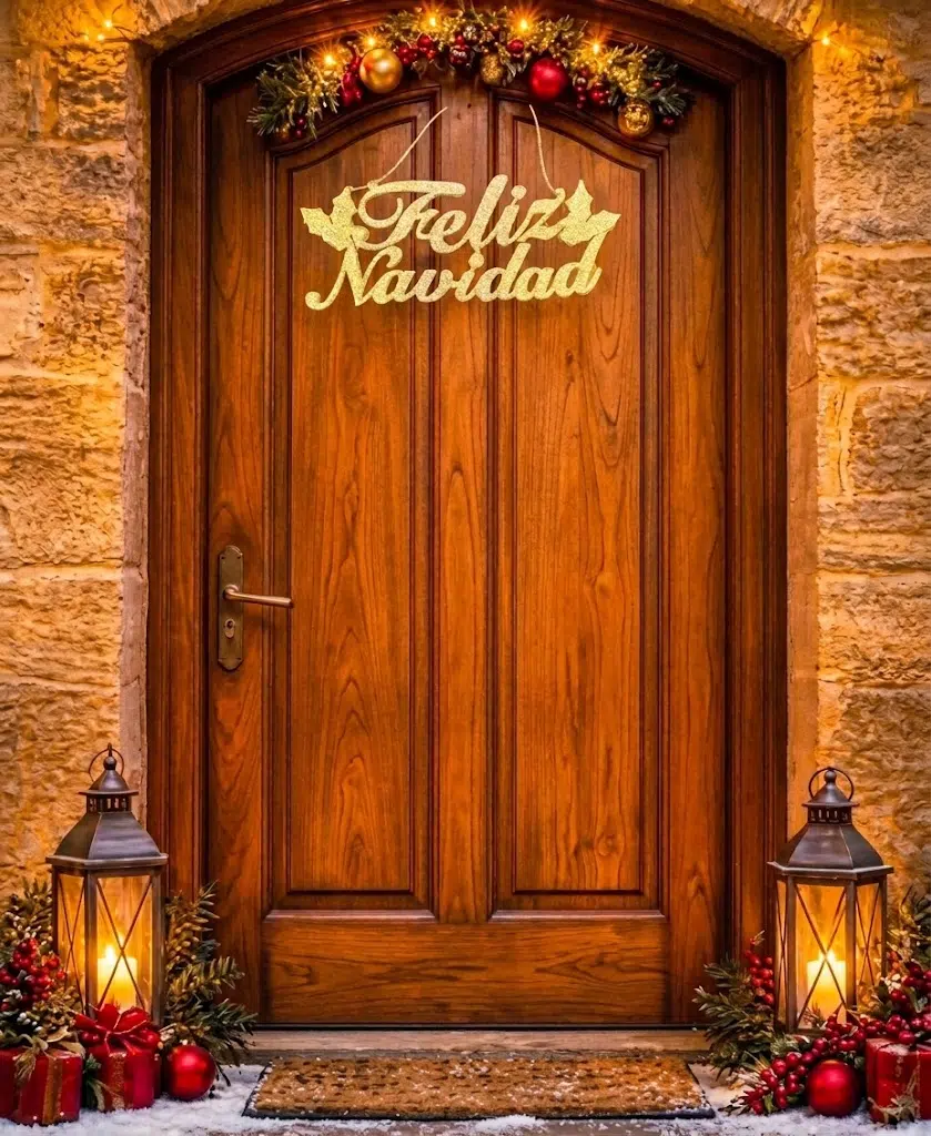 LETRERO FELIZ NAVIDAD 30x11cm – UNIDAD